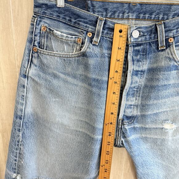 Vintage Levi’s 501xx Cut Off Jean Shorts Men’s 35 (Measures 32”) Made in USA - Picture 7 of 12